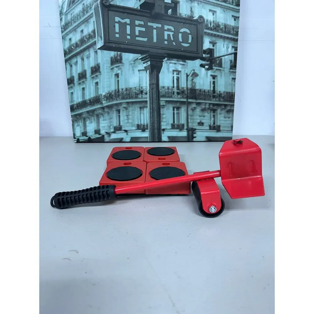 5Pcs Furniture Moving Kit with Lifting Bar & Sliders